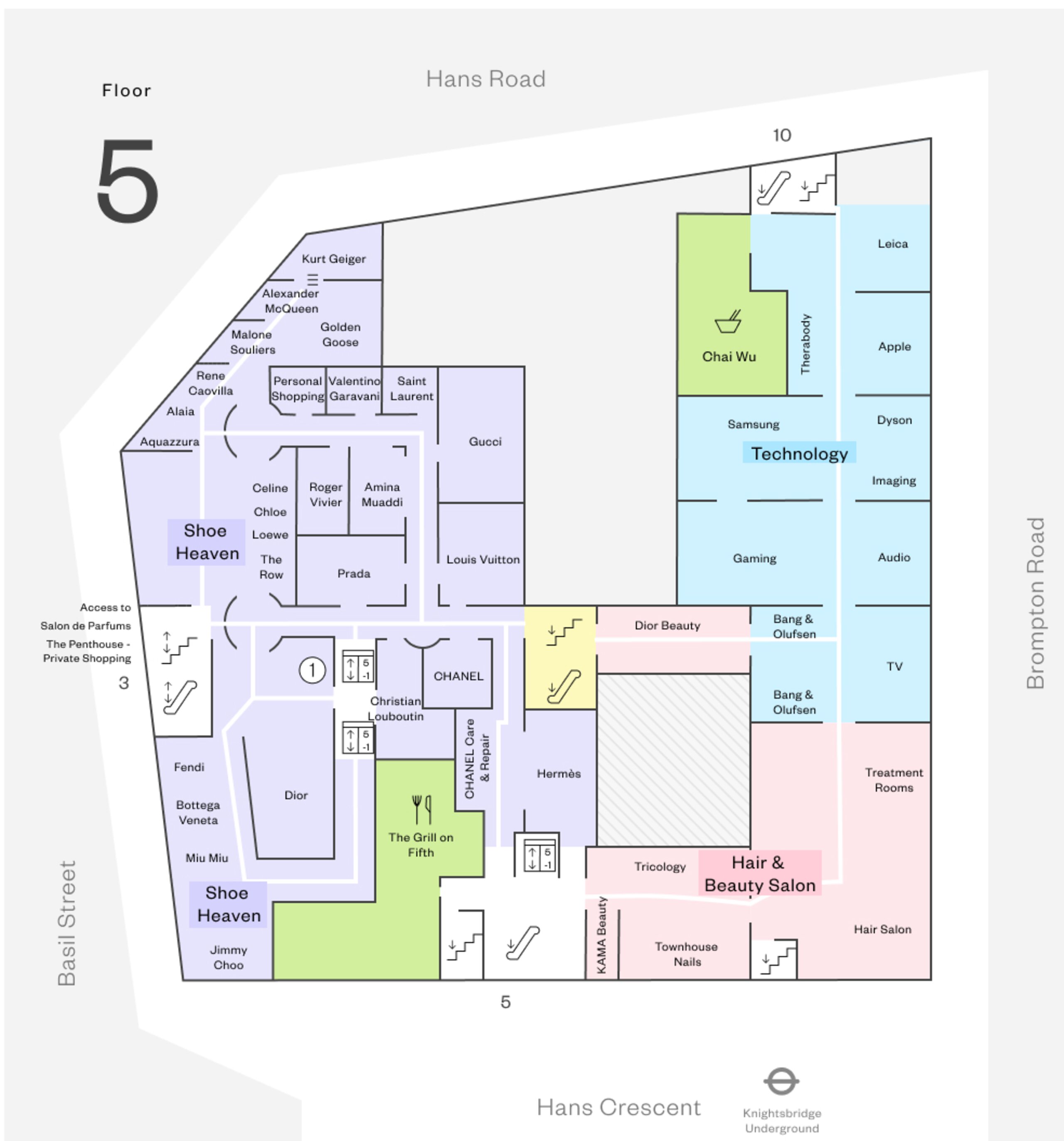 Store Guide | Harrods UK