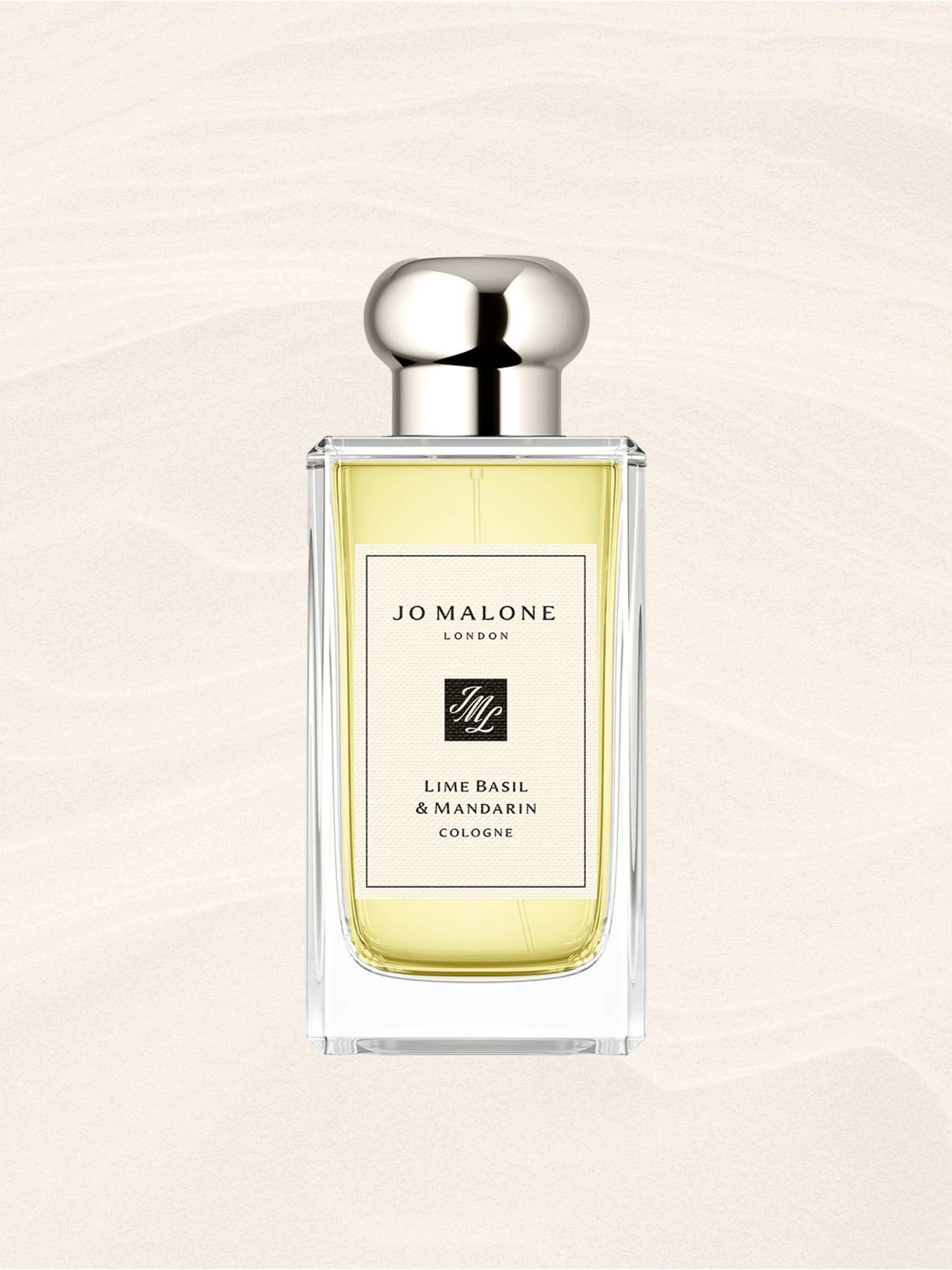 Jo Malone London Lime Basil & Mandarin fragrance in a glass bottle