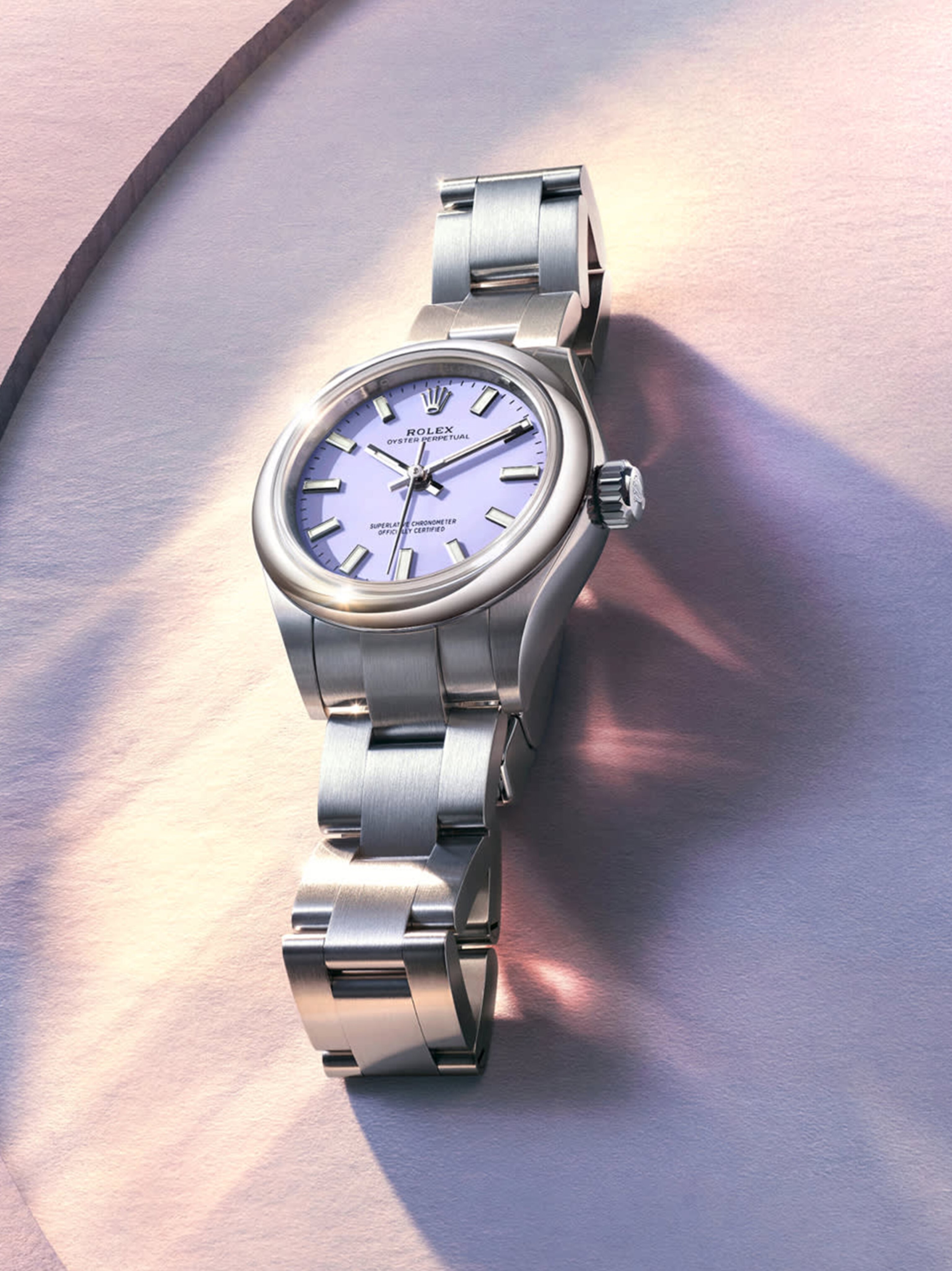 Rolex Oyster Perpetual Lavender Dial
