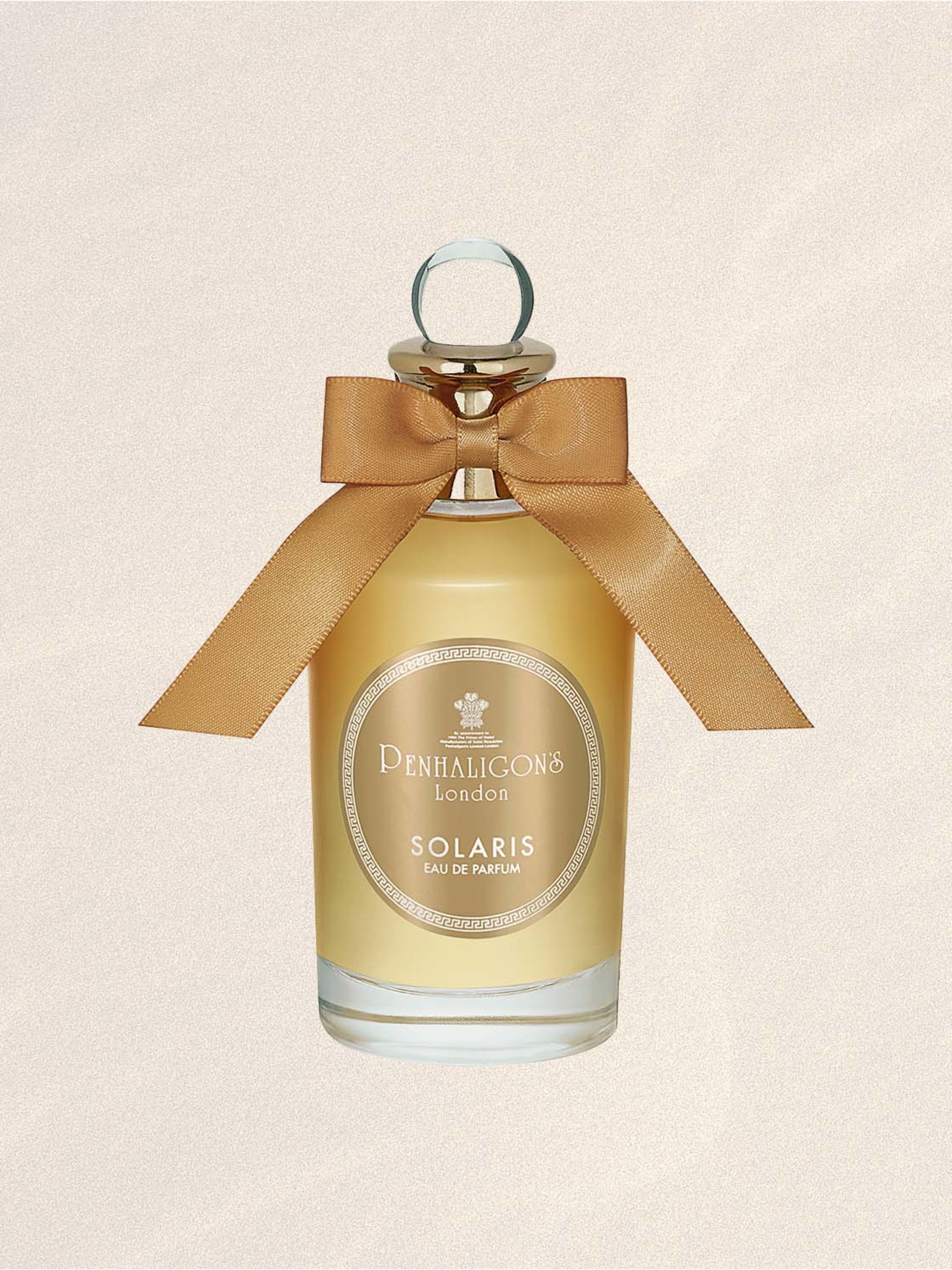 Penhaligon’s Solaris fragrance in a gold glass bottle
