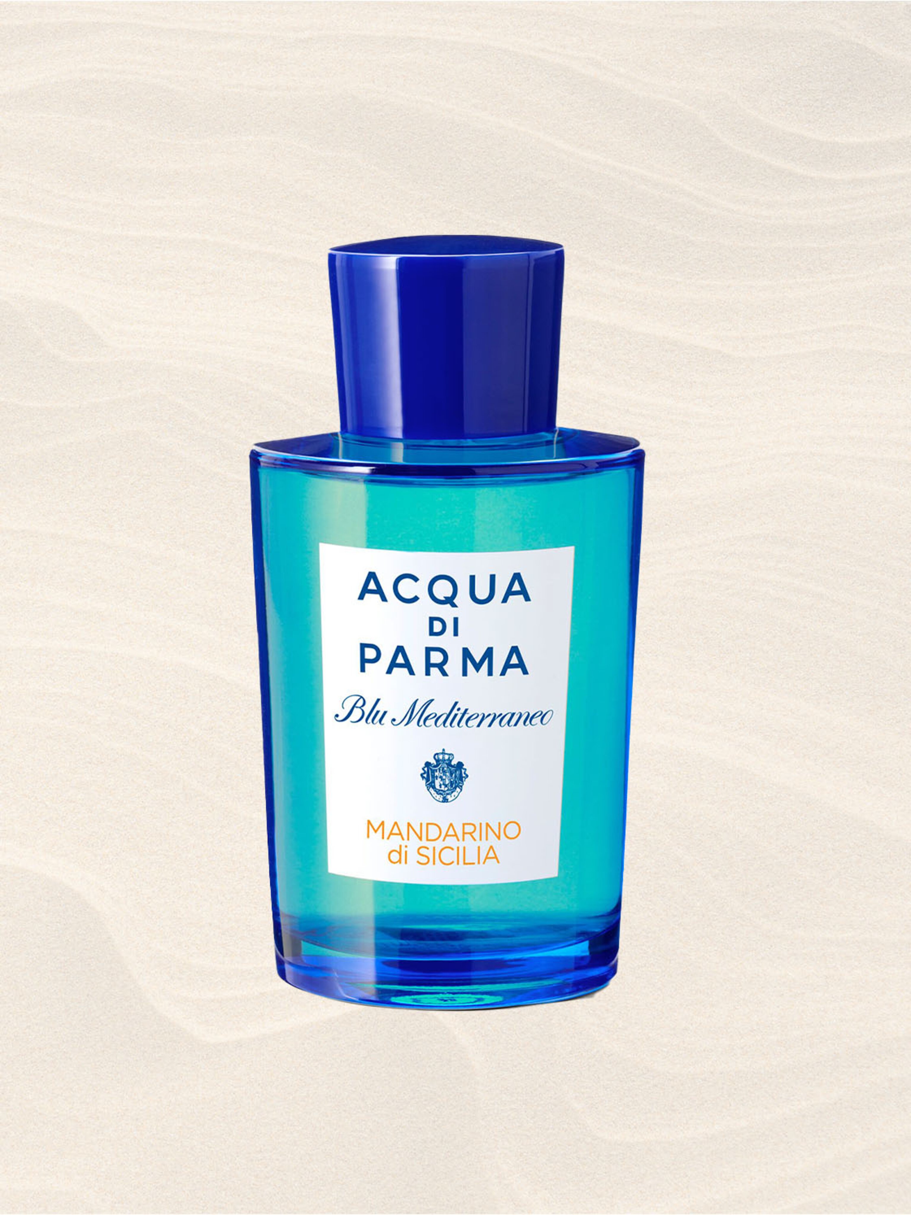 Acqua di Parma Blu Mediterraneo Mandarino di Sicilia fragrance in a blue glass bottle