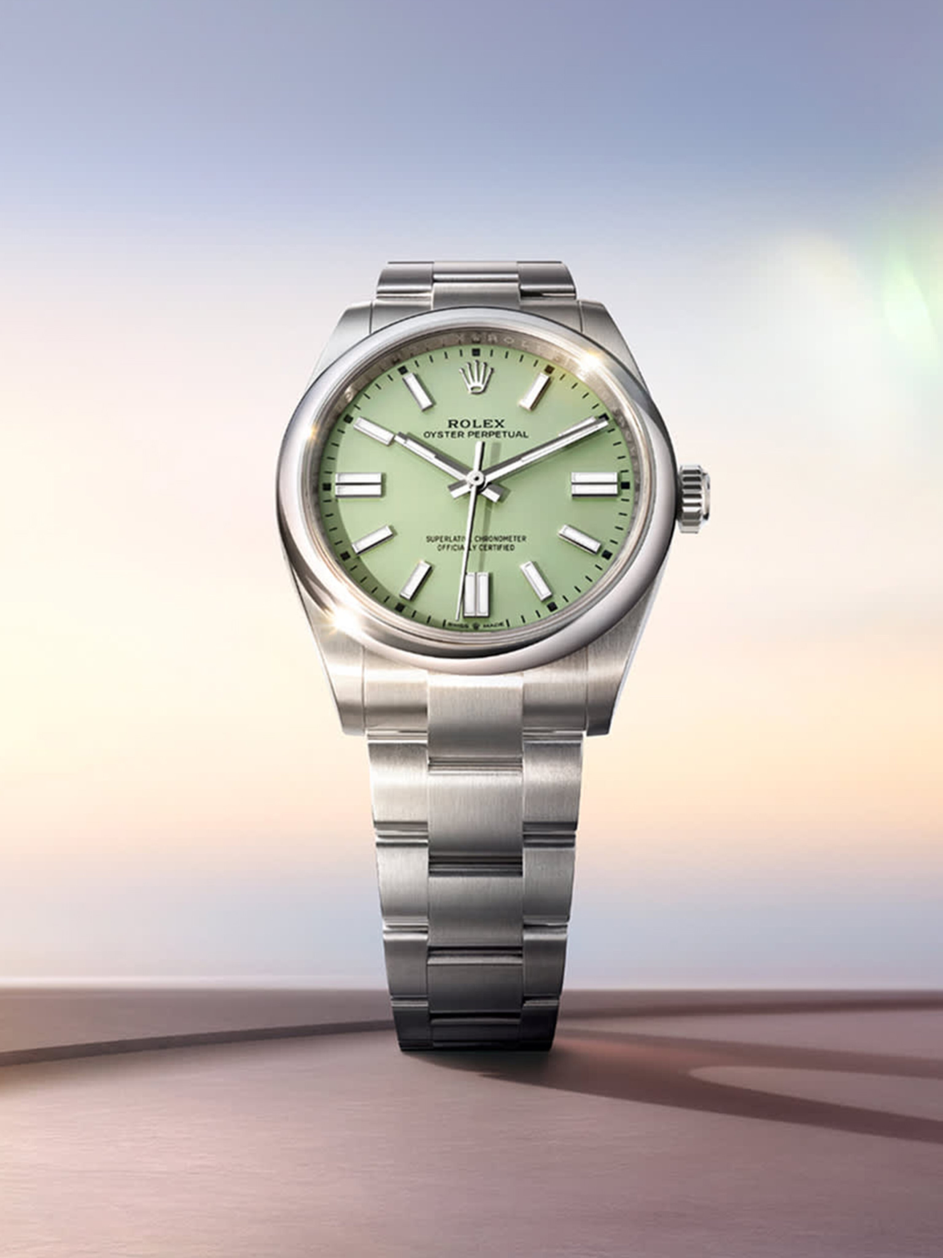 Rolex Oyster Perpetual Pistachio Dial